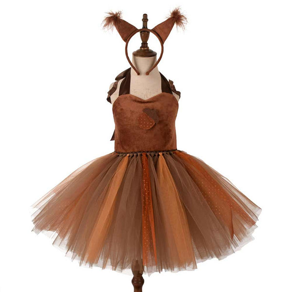 Robe Fille 12 Mois La Queue Du Chat - Motif Écureuil - Neuve Avec Étiquette
