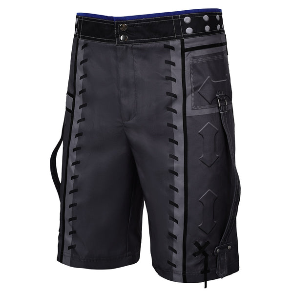Cosplay-Outfit FF7 Cloud Strife | Shirt & Shorts Set Für Anime, Halloween & Karneval