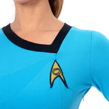 Femme Star Trek TOS Robe Bleu Costume