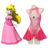 Mario Princess Peach Maillot de Bain Cosplay Costume