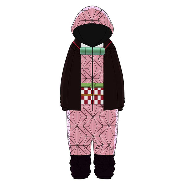 Sweat à Capuche Demon Slayer Tanjirou Nezuko - Enfant - Coton - Taille 100 à 160 - Cosplay Et Quotidien