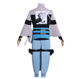 Gachiakuta Zanka Tenue Grise et Bleue Cosplay Costume