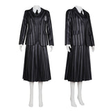 La Famille Addams 2(2025)Mercredi Uniforme Bleu/Noir Cosplay Costume