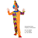 Déguisement Enfant Clown de Cirque Amusant Costume Pour Carnaval Halloween