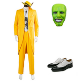 The Mask Jim Carrey Costume jaune Uniforme Halloween Carnaval Cosplay Costume