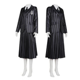 La Famille Addams 2(2025)Mercredi Uniforme Bleu/Noir Cosplay Costume