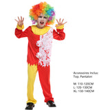 Déguisement Enfant Clown de Cirque Amusant Costume Pour Carnaval Halloween