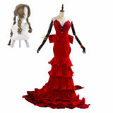 Final Fantasy VII Remake FF7 Aerith Aeris Gainsborough Robe Rouge Cosplay Costume