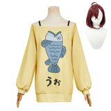 Dandadan Momo Ayase Sweat-shirt Jaune Cosplay Costume