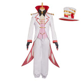 Hazbin Hotel 2 Lucifer Démon Tenue Blanche Cosplay Costume