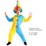 Déguisement Enfant Clown de Cirque Amusant Costume Pour Carnaval Halloween