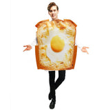 Déguisement Croissant, Toast, Gâteau Costume Amusant 3 Pièces Pour Halloween