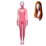 Femme Invincible(2024) Atom Eve Combinaison Rose Cosplay Costume