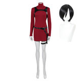 Resident Evil 4 Ada Wong Jeu Uniform Rouge Cosplay Costume