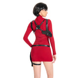 Resident Evil 4 Ada Wong Jeu Uniform Rouge Cosplay Costume