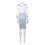 Cosplay Costume Viltrumite Thula Invincible 4(2026) TV Cosplay Robe Blanche et Violette Femme