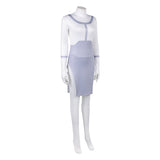 Cosplay Costume Viltrumite Thula Invincible 4(2026) TV Cosplay Robe Blanche et Violette Femme