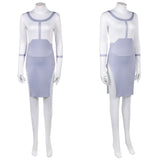 Cosplay Costume Viltrumite Thula Invincible 4(2026) TV Cosplay Robe Blanche et Violette Femme