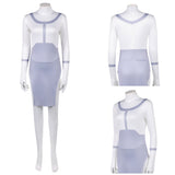 Cosplay Costume Viltrumite Thula Invincible 4(2026) TV Cosplay Robe Blanche et Violette Femme