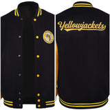 Adulte Yellowjackets 2 Noir Maillots de Baseball Manteau Cosplay Costume