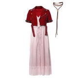 Final Fantasy VII : Remake FF7 FF VII Aeris Gainsborough Cosplay Costume