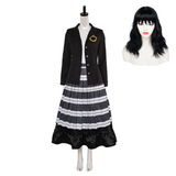 Beetlejuice 2(2024) Lydia Deetz Tenue Noire et Blanche Cosplay Costume