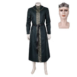 House of The Dragon Saison 2 King Aegon Targaryen Veste Verte Vintage Cosplay Costume Médiéval