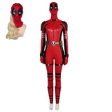 Femme Deadpool & Wolverine(2024) Deadpool Wade Wilson Combinaison Rouge Cosplay Costume