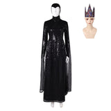 Adulte Blanche Neige La Reine Méchante Tenue Noire Cosplay Costume
