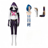 Arcane: League of Legends Saison 2(2024) Jinx Tenue avec Chapeau Cosplay Costume