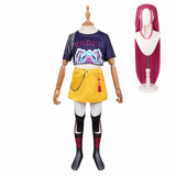 Enfant Mira Tenue Bleue et Jaune Cosplay Costume