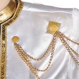 Golden Tenue Noire et Blanche Cosplay Costume