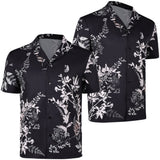 Cosplay Costume Jason Duval GTA(2026) Jeu Cosplay Chemise Hawaïenne Bleue/Noire Homme