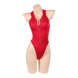 Cosplay Costume C.J. Parker/Victoria Leeds Baywatch TV Cosplay Maillot de Bain Une Pièce Rouge Femme