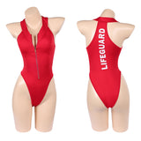 Cosplay Costume C.J. Parker/Victoria Leeds Baywatch TV Cosplay Maillot de Bain Une Pièce Rouge Femme