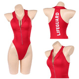 Cosplay Costume C.J. Parker/Victoria Leeds Baywatch TV Cosplay Maillot de Bain Une Pièce Rouge Femme