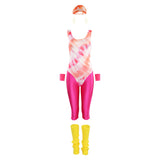 Barbie 1980s Femme Aérobic Tenue de Sport Ensemble 6 Pièces