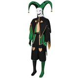 The Freak Circus Harlequin Tenue Verte et Pierrot Tenue Rouge Cosplay Costume