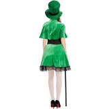 Femme Costume Classique Vert pour Fête de La Saint-Patrick