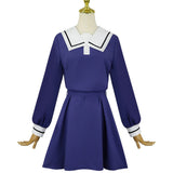 Cosplay Costume Kagari Mimi/Lizzy Seiran/Totsuki Sheena Je Veux T'Aimer Jusqu'à Ta Mort(2026) Anime Cosplay JK Robe Uniforme Bleu Femme