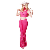 2023 Film Barbie Barbie Cow-boy Rose Cosplay Costume Carnaval