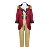 Cosplay Costume George Washington Tenue Président Rouge