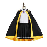 Cosplay Costume Colette Loire Wistoria: Wand and Sword Anime Cosplay Tenue Noire et Jaune Femme