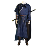 Where Winds Meet(2025) Jiang Yan Tenue Bleue Wuxia Hanfu Cosplay Costume