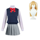 2.5 Dimensional Seduction(2024) Ririsa Amano JK Robe Uniforme Scolaire Cosplay Costume Perruque