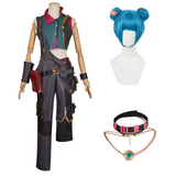 Adulte Arcane: League of Legends Saison 2(2024) Powder/Jinx Tenue de Gilet Cosplay Costume