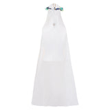 Elden Ring Nightreign(2025) Revenant Tenue Blanche et Bleue Cosplay Costume