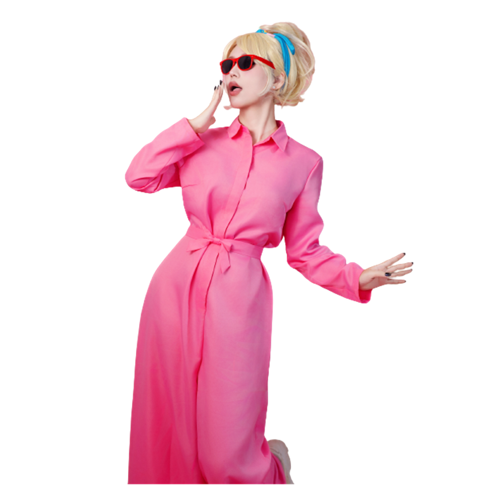 2023 Film Barbie Robe rose Combinaison de bain Ken Beachwear Cosplay  Costume d'Halloween Action réelle Barbie Vêtements