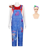 Cosplay Costume Jo Forgotten Island(2026) Film Cosplay Tenue Bleue et Rouge Femme