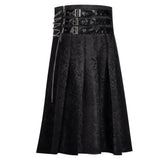 Déguisement Jupe Noire Médiévale Sombre Steampunk Rétro Gothique Rock Heavy Metal Homme